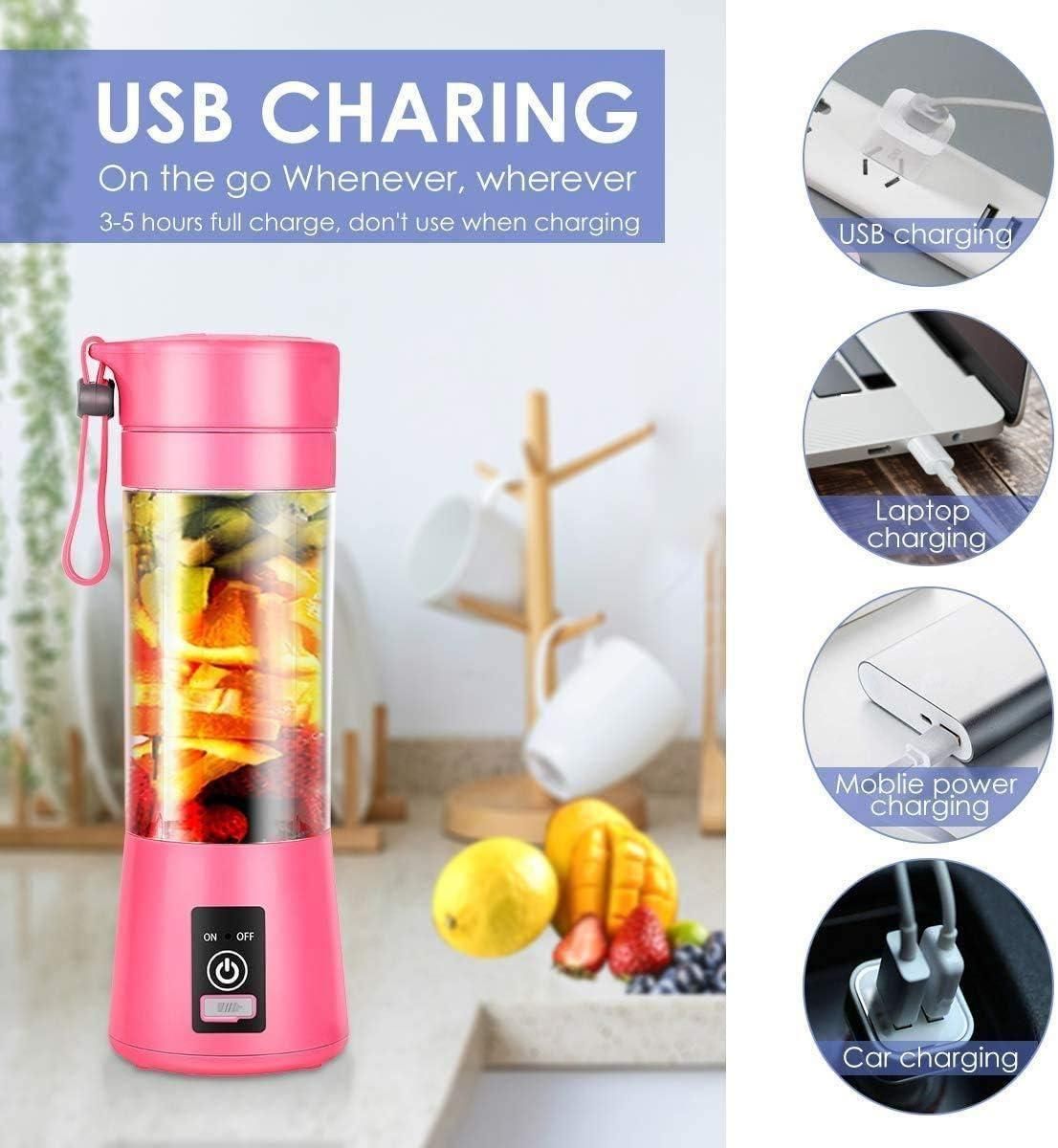 BEST Portable Electric 6 Blade USB Juicer