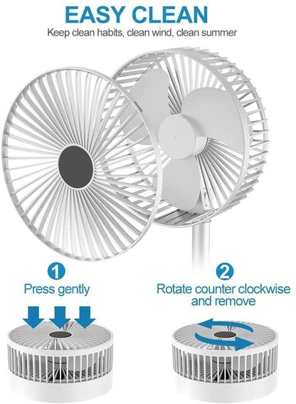 BREEZE™  High Speed Rechargeable Table Desk Fan